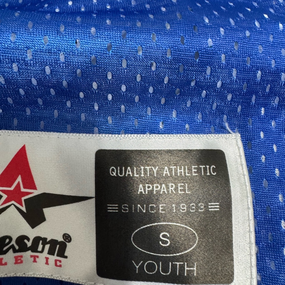 Blue Mesh Athletic Jersey - Picture 3 of 3